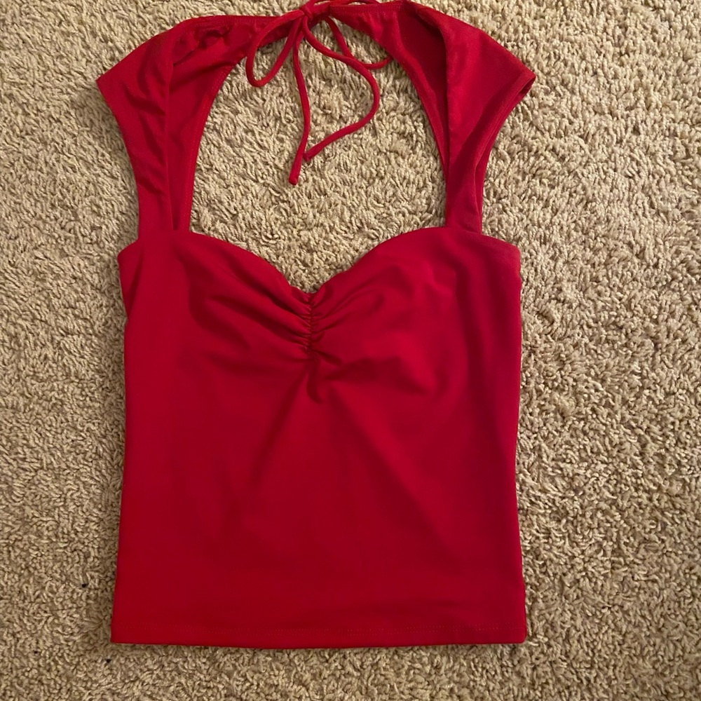 Garage Red Crop Top